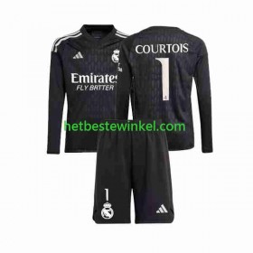 Real Madrid Thibaut Courtois 1 Voetbalshirts Doelman Kind Uit 2023-24 - LS